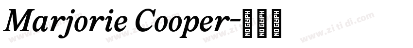 Marjorie Cooper字体转换